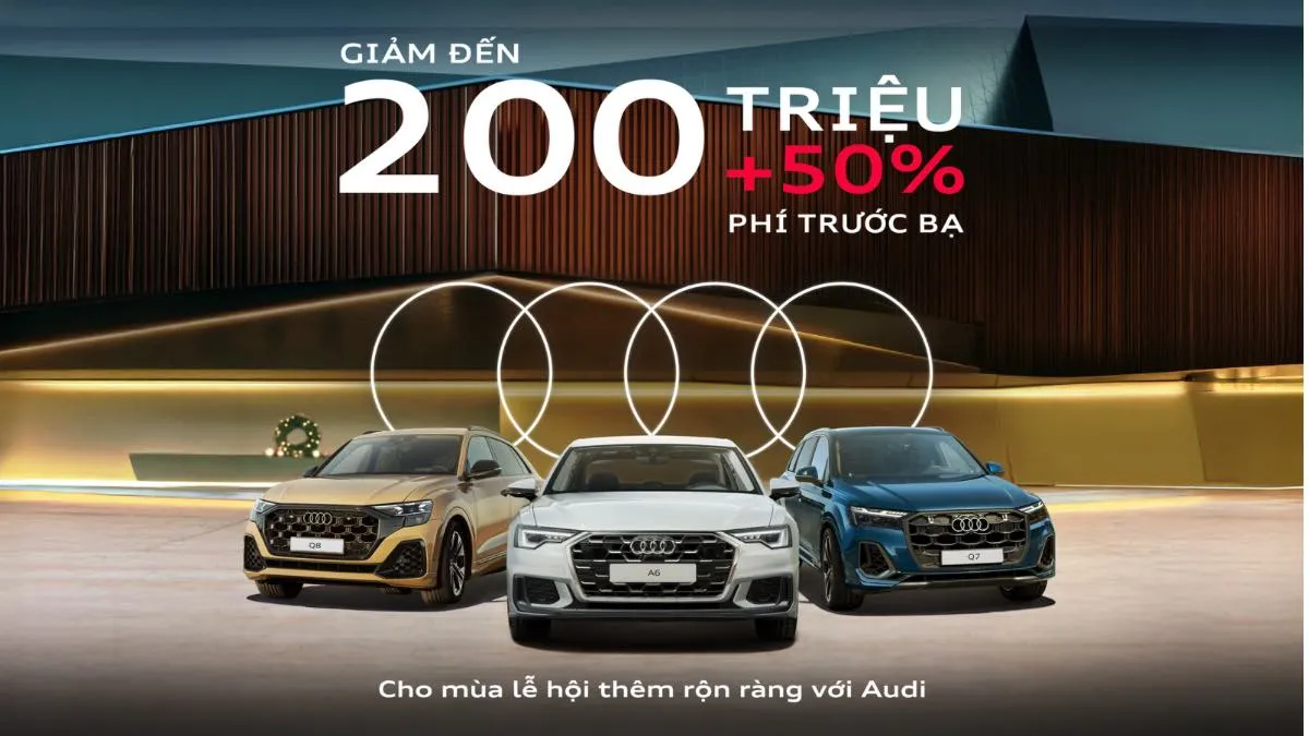Audi Việt Nam tung cú hích cuối năm gói ưu đãi 'khủng' và chiến lược tái khẳng định vị thế xe sang