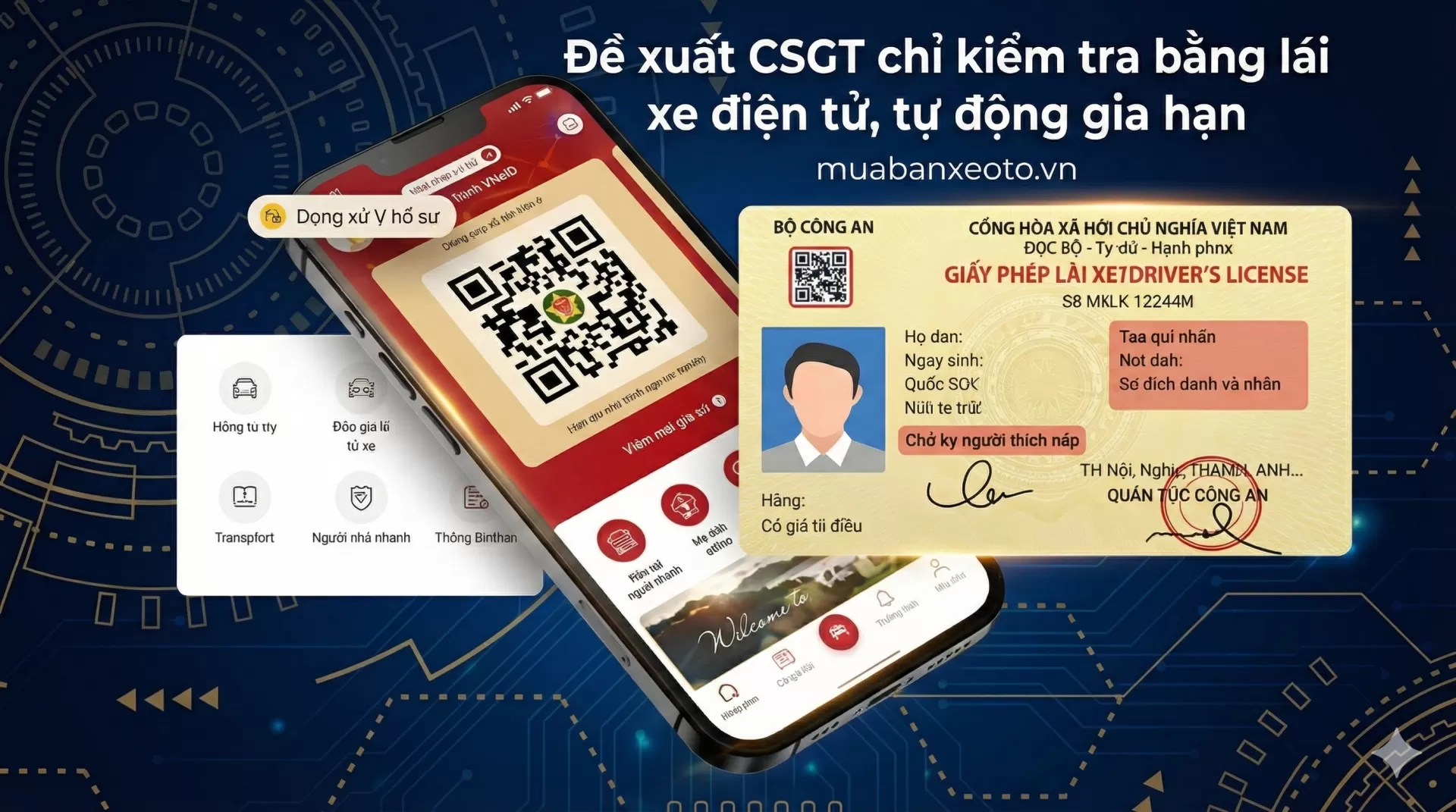 Đề xuất cảnh sát giao thông chỉ kiểm tra bằng lái xe điện tử