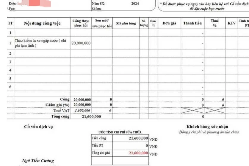 Đừng chủ quan với xe bị ngập nước: Chi phí vệ sinh, kiểm tra có thể bạn chưa biết