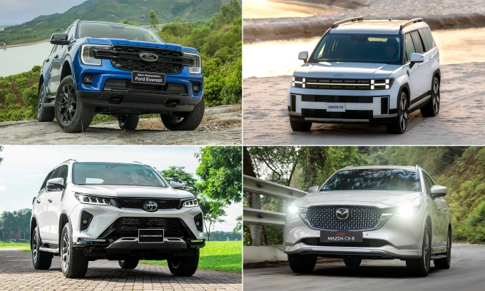 Khách Việt tăng mua xe gầm cao cỡ D trong quý III: Santa Fe tăng mạnh nhất