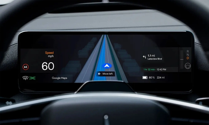 Khi xe điện trở thành 'co-pilot' thông minh với google maps dẫn đường trực tiếp