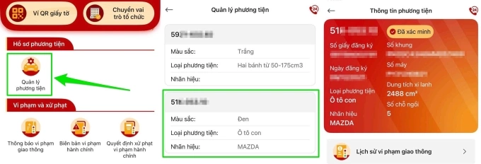 Theo dõi phạt nguội, quản lý xe đứng tên dễ dàng trên VNeTraffic