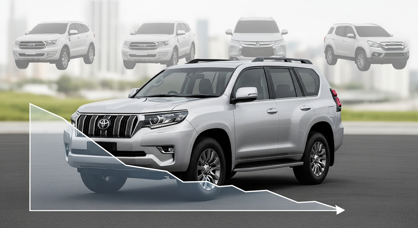 A sleek Toyota Prado