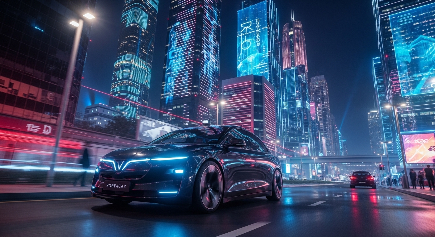 VinFast Sản Xuất Xe Tự Lái Cấp Độ 4 Đầu Tiên Thế Giới: Robocar Gây Chấn Động Trung Đông